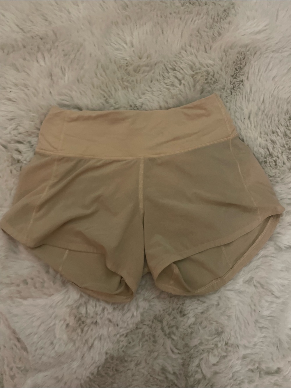 lululemon athletica Neutral Beige High-Rise Athletic Shorts